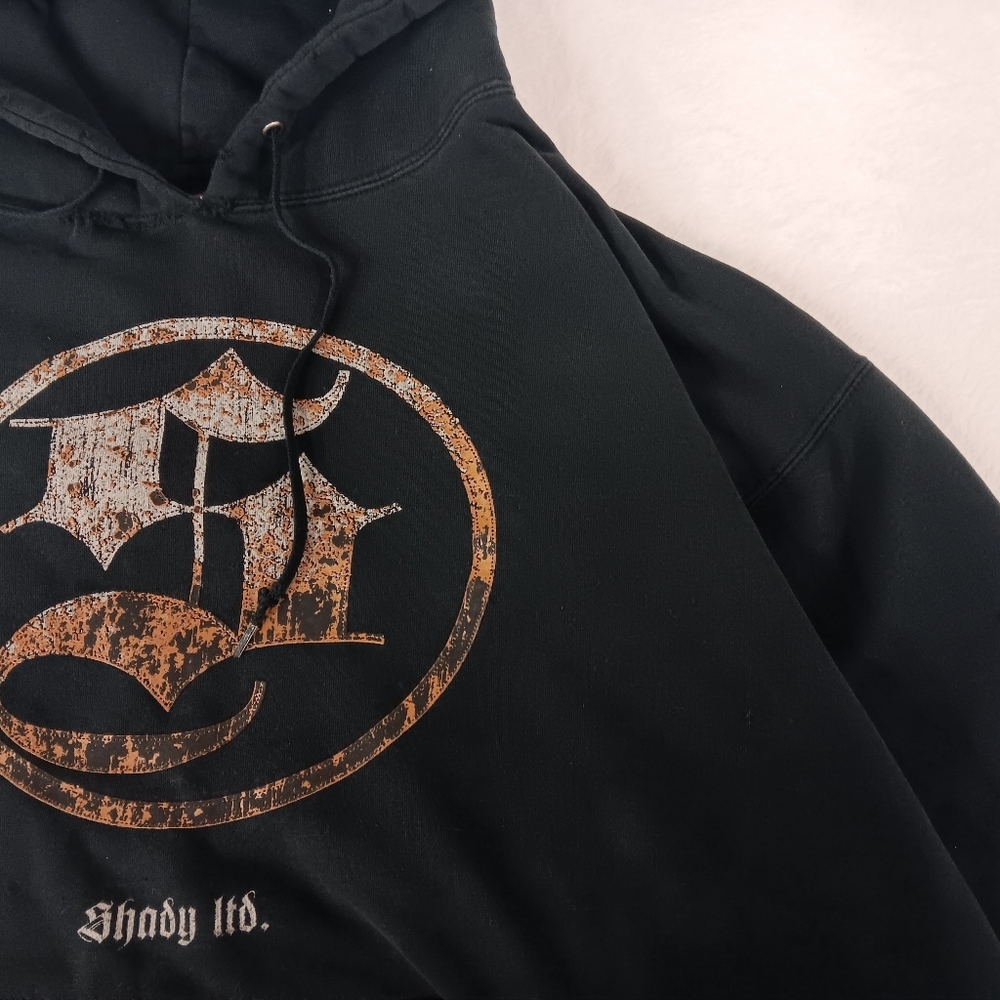 Y2k Shady Limited Black Graphic Hoodie Grunge XL - Picture 3 of 7